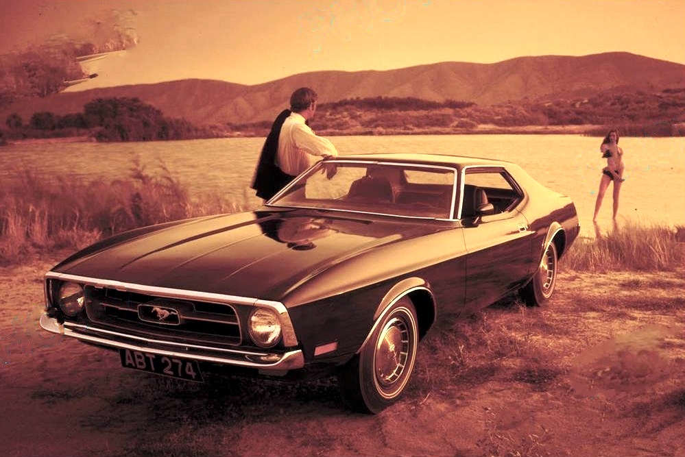 1971 Ford Mustang Launch Press Photo